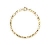 Edelstahlarmband COPENHAGEN STUDIOS "Schmuck Geschenk Edelstahl Armkette Unisex", gold (gelbgoldfarben), Armbänder, Damen, 22cm, Edelstahl, Edelstahlarmband (29939208-0) gelbgoldfarben
