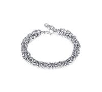 Edelstahlarmband FIRETTI "Schmuck Geschenk Armband Königskette", silber (edelstahlfarben), Armbänder, Damen, 25cm, Edelstahl, Edelstahlarmband (34165007-0) edelstahlfarben