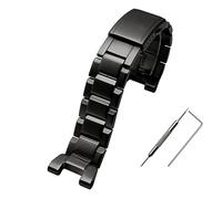 Edelstahlarmband for Casio for G-Shock Uhrenarmband for GST-210 for GST-W300 for GST-400G for GST-B100 for S100D for S110D for W110 Metallarmband (Color : Black, Size : 26mm)