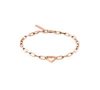 Edelstahlarmband LIEBESKIND BERLIN "Herz", rosa (roségoldfarben), Armbänder, Damen, 20cm, Edelstahl, Edelstahlarmband (53028043-0) roségoldfarben