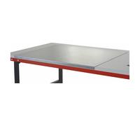 Edelstahlauflage, BxT 1000 x 800 mm, silbergrau kaiserkraft