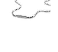 Edelstahlkette CALVIN KLEIN "CONTOURED BARREL", edelstahlfarben, Halsketten, Herren, Edelstahl, L: 61 B: 4mm, Edelstahlkette, B:4mm (35652356-0) edelstahlfarben