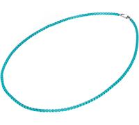 Edelstahlkette FIRETTI "Schmuck Geschenk Edelstahl Halsschmuck Halskette Venezianerkette Color" Gr. 60, bunt (türkis, edelstahlfarben), Halsketten, Damen, 60, Edelstahl, L: 60 B: 3,5mm, Edelstahlkette