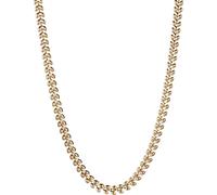 Edelstahlkette FIRETTI "Schmuck Geschenk Edelstahl Halsschmuck Halskette Weizenähren", gold (gelbgoldfarben), Halsketten, Damen, Edelstahl, L: 46 B: 5,2mm, Edelstahlkette, B:5,2mm (68599721-0) gelbgol