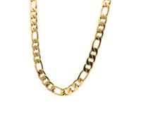 Edelstahlkette FIRETTI "Schmuck Geschenk Figarokettengliederung, 8 mm breit" Gr. 50, gold (gelbgoldfarben), Halsketten, Herren, 50, Edelstahl, L: 50 B: 8mm, Edelstahlkette, B:8mm (40747408-50) gelbgol