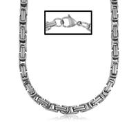 Edelstahlkette FIRETTI "Schmuck Geschenk Halskette Königskette" Gr. 55, silber (silberfarben), Halsketten, Damen, 55, Edelstahl, L: 50 55 60 B: 5,5mm, Edelstahlkette, B:5,5mm (523395-55) silberfarben