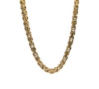 Edelstahlkette FIRETTI "Schmuck Geschenk Halskette Königskette versch. Längen" Gr. 55, gold (gelbgoldfarben), Halsketten, Herren, 55, Edelstahl, B: 6,4mm, Edelstahlkette Königskette, B:6,4mm (58848860