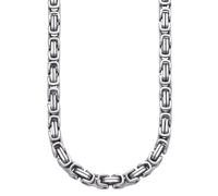 Edelstahlkette FIRETTI "Schmuck Geschenk Halskette Königskette versch. Längen" Gr. 60, silber (edelstahlfarben), Halsketten, Herren, 60, Edelstahl, B: 6,7mm, Edelstahlkette Königskette, B:6,7mm (66846