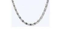 Edelstahlkette FIRETTI "Schmuck Geschenk S-Panzerkettengliederung, 3,45 mm breit, glänzend" Gr. 45, silber (edelstahlfarben), Halsketten, Damen, 45, Edelstahl, B: 3,45mm, Edelstahlkette, Made in Germa