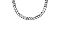 Edelstahlkette FOSSIL "Schmuck Geschenk Edelstahl Halskette JEWELRY BOLD CHAINS", silber (edelstahlfarben), Halsketten, Damen, Edelstahl, B: 8,6mm, Edelstahlkette, B:8,6mm (53956824-0) edelstahlfarben