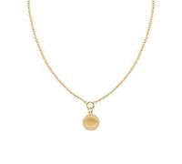 Edelstahlkette für Damen mit Anhänger, gold, gravierbar