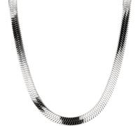 Edelstahlkette LIEBESKIND BERLIN "LJ-0884-N-45, LJ-0885-N-45", silber (edelstahlfarben), Halsketten, Damen, Edelstahl, L: 45 B: 6mm, Edelstahlkette, B:6mm (73943366-0)