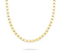 Edelstahlkette LIEBESKIND BERLIN "Schmuck Geschenk Halskette Berlin Nights", gelbgoldfarben, Halsketten, Damen, Edelstahl, L: 45 B: 5mm, Edelstahlkette, B:5mm (36015867-0) gelbgoldfarben