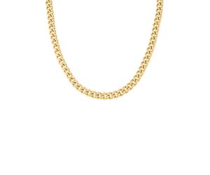 Edelstahlkette S.OLIVER "2036845", beige (gelbgoldfarben, beige), Halsketten, Damen, Edelstahl, L: 45, Edelstahlkette (15426316-0) gelbgoldfarben, beige