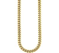 Edelstahlkette "Schmuck Geschenk Edelstahl Halsschmuck Panzerkette", gold (gelbgoldfarben), ANISTON JEWELRY & WATCHES, Halsketten, Damen, Edelstahl, L: 47 B: 7mm, Edelstahlkette, B:7mm (45204932-0) ge