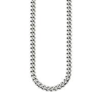 Edelstahlkette "Schmuck Geschenk Edelstahl Halsschmuck Panzerkette", silber (edelstahlfarben), ANISTON JEWELRY & WATCHES, Halsketten, Damen, Edelstahl, L: 47 B: 7mm, Edelstahlkette, B:7mm (49221200-0)