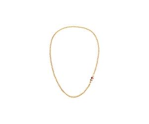 Edelstahlkette TOMMY HILFIGER "BRUCE CHAIN", gold (gelbgoldfarben), Halsketten, Damen, Edelstahl, L: 56 B: 6mm, Edelstahlkette, B:6mm (46377645-0) gelbgoldfarben