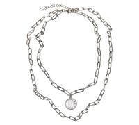 Edelstahlkette URBAN CLASSICS "Urban Classics Damen Love Basic Necklace", silber, Halsketten, Damen, onesize, Eisen, Edelstahlkette (60253769-0) silber