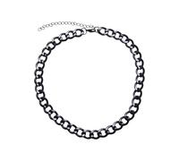 Edelstahlkette URBAN CLASSICS "Urban Classics Unisex Big Chain Necklace", schwarz, Halsketten, Damen, onesize, Eisen, Edelstahlkette (41000051-0) schwarz