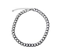 Edelstahlkette URBAN CLASSICS "Urban Classics Unisex Big Chain Necklace", silber (gunmetal), Halsketten, Damen, onesize, Eisen, Edelstahlkette (76381730-0) gunmetal