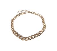 Edelstahlkette URBAN CLASSICS "Urban Classics Unisex Comet Crystal Necklace", gold, Halsketten, Herren, onesize, Eisen, Edelstahlkette (73270359-0) gold