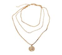 Edelstahlkette URBAN CLASSICS "Urban Classics Unisex Layering Amulet Necklace", gold, Halsketten, Damen, onesize, Edelstahlkette (50357505-0) gold