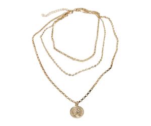 Edelstahlkette URBAN CLASSICS "Urban Classics Unisex Layering Amulet Necklace", gold, Halsketten, Damen, onesize, Edelstahlkette (50357505-0) gold