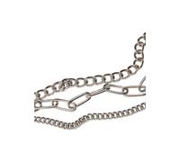 Edelstahlkette URBAN CLASSICS "Urban Classics Unisex Layering Chain Necklace", silber, Halsketten, Damen, onesize, Eisen, Edelstahlkette (15348564-0) silber