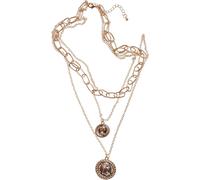 Edelstahlkette URBAN CLASSICS "Urban Classics Unisex Patricia Layering Necklace", gold, Halsketten, Damen, onesize, Edelstahlkette (41767901-0) gold