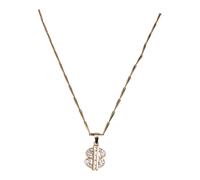 Edelstahlkette URBAN CLASSICS "Urban Classics Unisex Small Dollar Necklace", gold, Halsketten, Damen, onesize, Edelstahlkette (65256259-0) gold