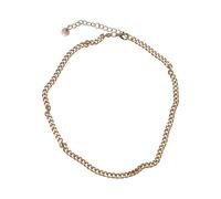 Edelstahlkette URBAN CLASSICS "Urban Classics Unisex Small Saturn Basic Necklace", gold, Halsketten, Herren, onesize, Eisen, Edelstahlkette (99098634-0) gold