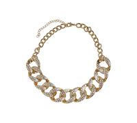 Edelstahlkette URBAN CLASSICS "Urban Classics Unisex Statement Necklace", gold, Halsketten, Herren, onesize, Baumwolle, Edelstahlkette (20465121-0) gold