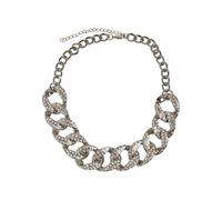 Edelstahlkette URBAN CLASSICS "Urban Classics Unisex Statement Necklace", silber, Halsketten, Herren, onesize, Baumwolle, Edelstahlkette (81049823-0) silber