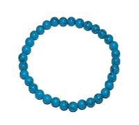 Edelstein 6mm Kugel Power Energie Perlen Armband auf Stretchband in vielen verschiedenen Steinarten wählbar (Türkinit (Magnesit coloriert))