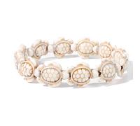 Edelstein Armband Damen, Armband Mit Perlen Aus Natürlichen Edelsteinen Mit Meeresschildkröten, Weiße Schildkröte, Modisches Meditationsarmband, Freundschaftsarmband, Sommer- Und Strandschm