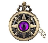 Edelstein Taschenuhr, Stylish, Klassisch - Mit Kette Dampfpunkt, Antike Handaufzug Mechanisch, Mehrzweck Everyday Utility | Outdoor Indoor Sleek Ergonomic, P5028, verwijzen naar de beschrijving