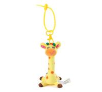 Edencomer Schlüsselanhänger Giraffe Kuscheltier, 14cm Entzückende Plüschtier-Anhänger für Rucksack oder Tasche, Babyschale Spielzeug, Bag Charm Geschenk für Kinder und Erwachsene