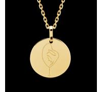 Edenly Anhänger Jungfrau Maria, Variante, zum Gravieren - Gelbgold, 9 Karat