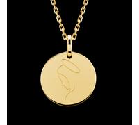 Edenly Anhänger Jungfrau Maria zum Gravieren - Gelbgold, 9 Karat
