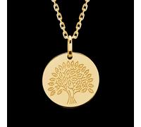 Edenly Anhänger Lebensbaum zum Gravieren - Gelbgold, 18 Karat
