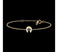 Edenly Calithéa Armband - 9-karätiges Gelbgold und synthetischer Saphir