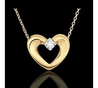 Edenly Collier Bezauberndes Herz in Gelbgold