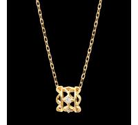 Edenly Collier Lysiane - 9-karätiges Gelbgold und synthetische Diamanten