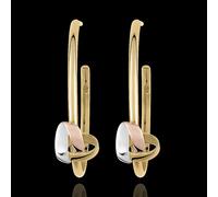 Edenly Creolen Origami Herz in 375er Weiß-, Gelb- und Roségold