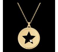 Edenly Halskette Frische - Absoluter Stern - 9 Karat Gelbgold und Diamanten