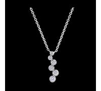 Edenly Halskette Frische - Tauperlen - 9 Karat Weißgold und Diamanten