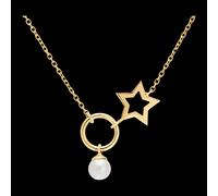 Edenly Halskette Fülle - Stern - 18 Karat Gelbgold und Perle
