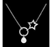 Edenly Halskette Fülle - Stern - 9 Karat Weißgold und Perle