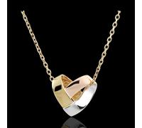 Edenly Halskette Origami Herz in 375er Weiß-, Gelb- und Roségold