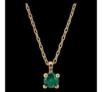 Edenly Halskette Paradiesvogel - Smaragd-Solitär - Gelbgold, 9 Karat